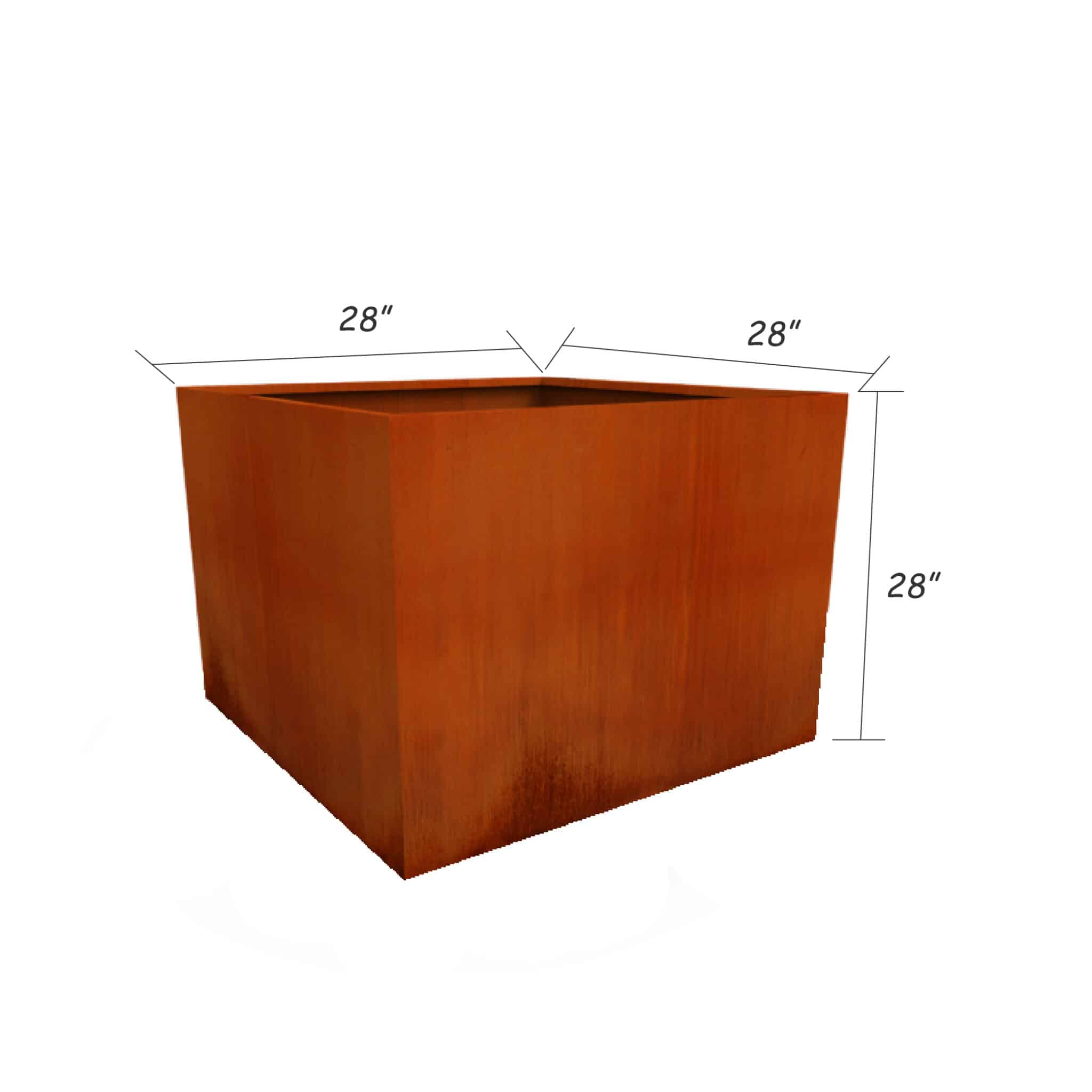 corten-steel-square-cube-planter-national-planter-supply